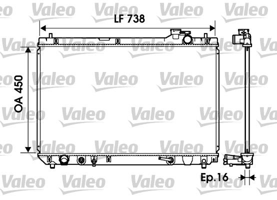 734194 VALEO Радиатор, охлаждение двигателя