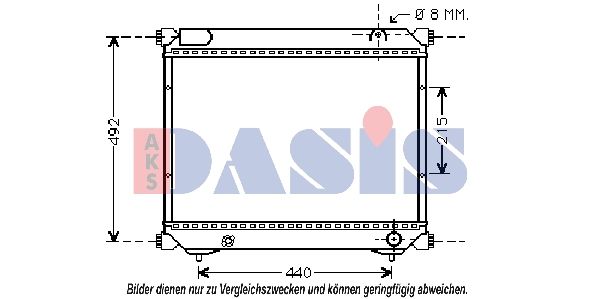 322003N AKS DASIS Радиатор, охлаждение двигателя