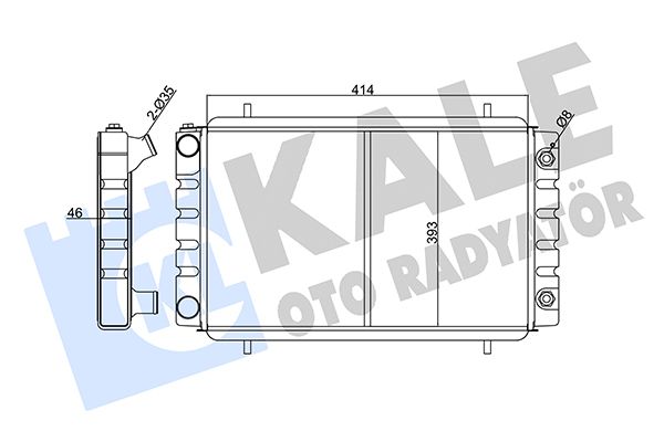 206700 KALE OTO RADYATÖR Радиатор, охлаждение двигателя
