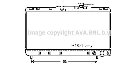 TO2596 AVA QUALITY COOLING Радиатор, охлаждение двигателя