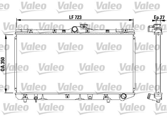 731568 VALEO Радиатор, охлаждение двигателя