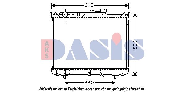 320026N AKS DASIS Радиатор, охлаждение двигателя