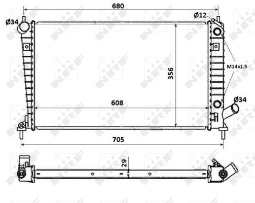 WG1723309 WILMINK GROUP Радиатор, охлаждение двигателя