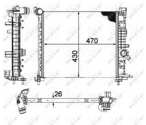 WG1723427 WILMINK GROUP Радиатор, охлаждение двигателя