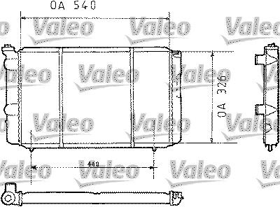 730002 VALEO Радиатор, охлаждение двигателя