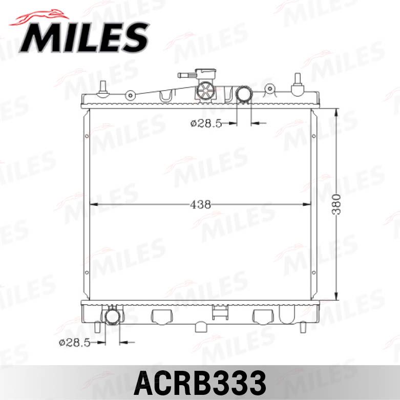 ACRB333 MILES Радиатор, охлаждение двигателя