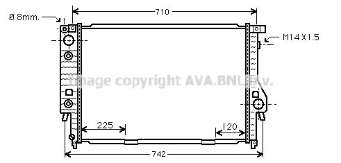 BW2094 AVA QUALITY COOLING Радиатор, охлаждение двигателя