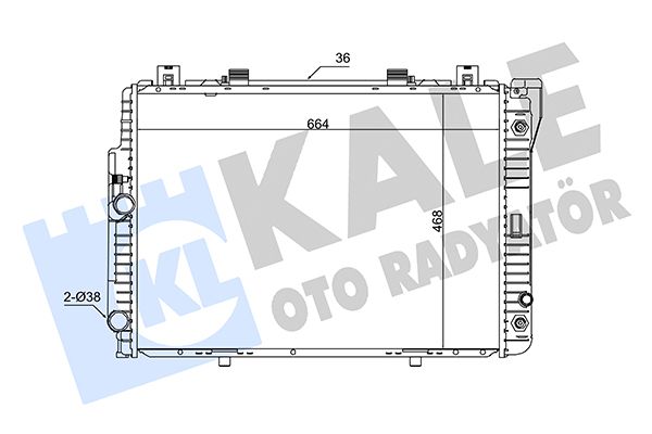 351500 KALE OTO RADYATÖR Радиатор, охлаждение двигателя