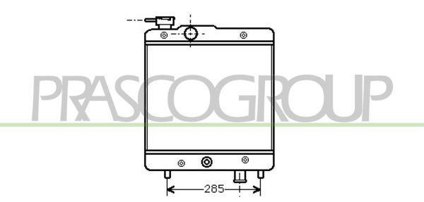FT119R001 PRASCO Радиатор, охлаждение двигателя