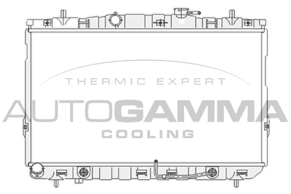 104077 AUTOGAMMA Радиатор, охлаждение двигателя