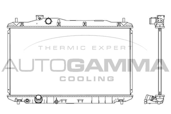 107530 AUTOGAMMA Радиатор, охлаждение двигателя
