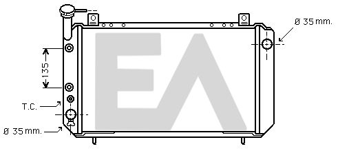 31R18020 EACLIMA Радиатор, охлаждение двигателя