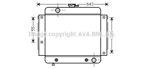 MS2022 AVA QUALITY COOLING Радиатор, охлаждение двигателя