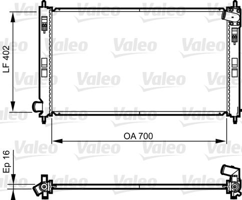 735575 VALEO Радиатор, охлаждение двигателя