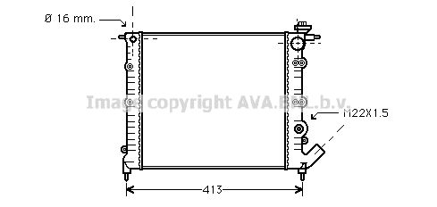 RT2120 AVA QUALITY COOLING Радиатор, охлаждение двигателя