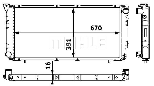 CR541000S MAHLE Радиатор, охлаждение двигателя