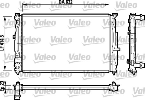 732811 VALEO Радиатор, охлаждение двигателя