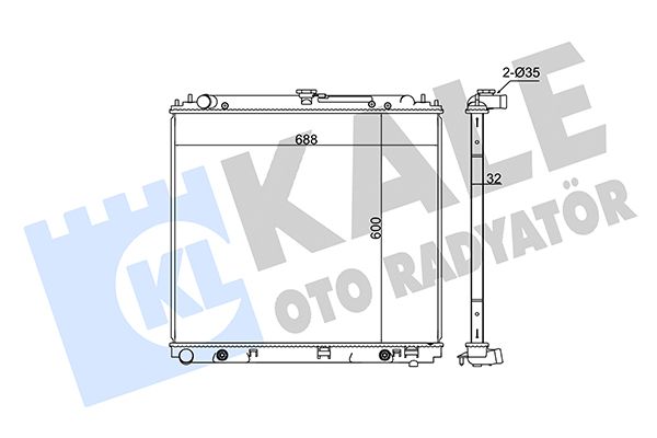 370600 KALE OTO RADYATÖR Радиатор, охлаждение двигателя