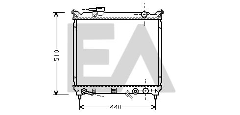 31R69037 EACLIMA Радиатор, охлаждение двигателя