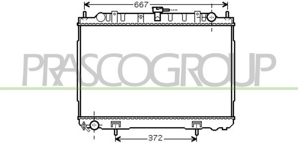 DS830R004 PRASCO Радиатор, охлаждение двигателя