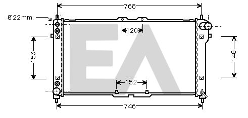 31R52031 EACLIMA Радиатор, охлаждение двигателя