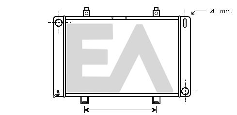 31R22020 EACLIMA Радиатор, охлаждение двигателя