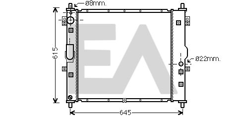 31R20021 EACLIMA Радиатор, охлаждение двигателя