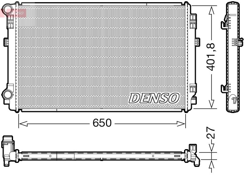 DRM32048 DENSO Радиатор, охлаждение двигателя