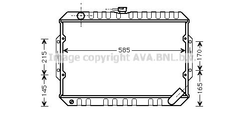 MT2066 AVA QUALITY COOLING Радиатор, охлаждение двигателя