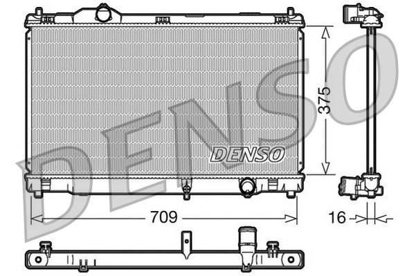 DRM51001 DENSO Радиатор, охлаждение двигателя