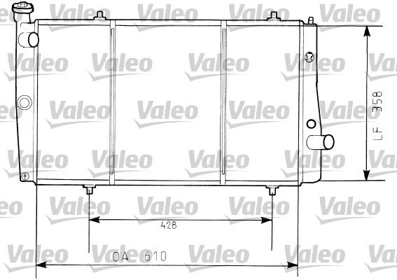 730634 VALEO Радиатор, охлаждение двигателя