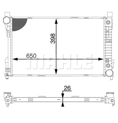 WG2182791 WILMINK GROUP Радиатор, охлаждение двигателя