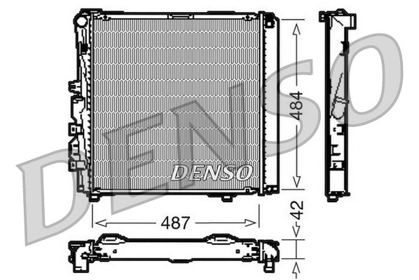 DRM17053 DENSO Радиатор, охлаждение двигателя