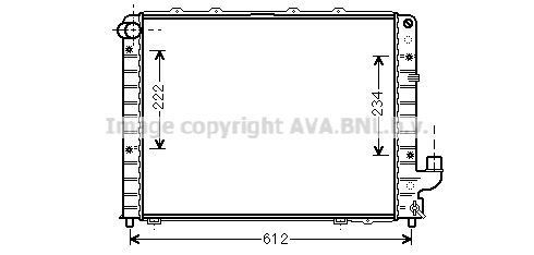 LCA2059 AVA QUALITY COOLING Радиатор, охлаждение двигателя