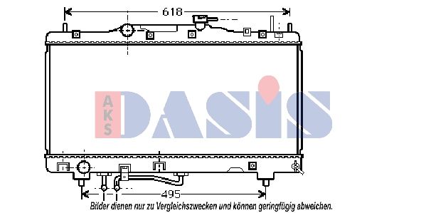 210077N AKS DASIS Радиатор, охлаждение двигателя