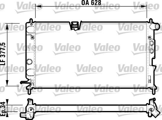 732347 VALEO Радиатор, охлаждение двигателя