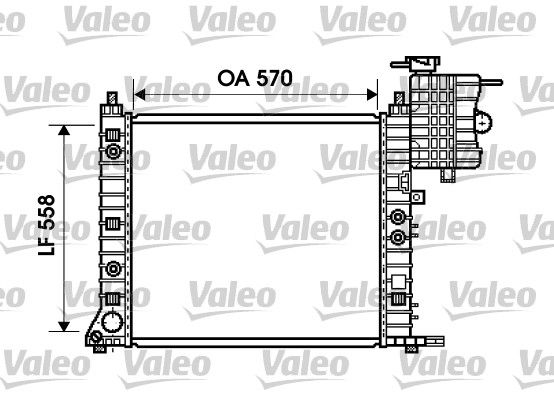 734806 VALEO Радиатор, охлаждение двигателя