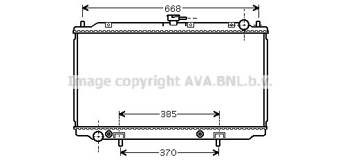 DN2222 AVA QUALITY COOLING Радиатор, охлаждение двигателя