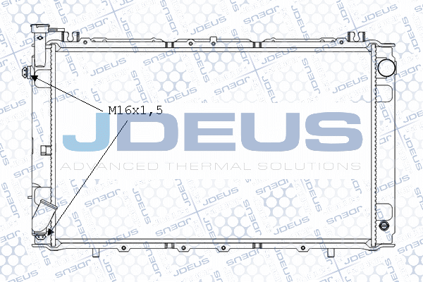 M0190910 JDEUS Радиатор, охлаждение двигателя