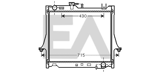 31R29004 EACLIMA Радиатор, охлаждение двигателя