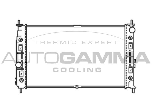 103762 AUTOGAMMA Радиатор, охлаждение двигателя