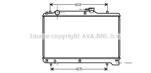 SZ2041 AVA QUALITY COOLING Радиатор, охлаждение двигателя