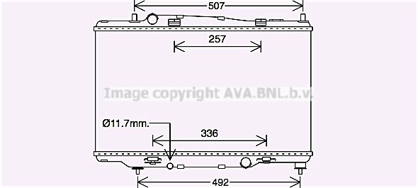 FD2646 AVA QUALITY COOLING Радиатор, охлаждение двигателя