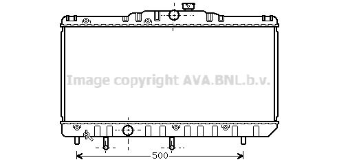 TO2123 AVA QUALITY COOLING Радиатор, охлаждение двигателя