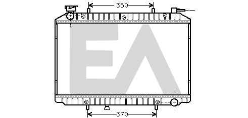 31R18168 EACLIMA Радиатор, охлаждение двигателя