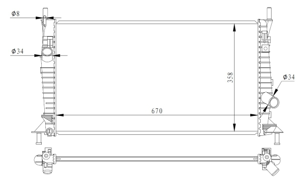 WG2162184 WILMINK GROUP Радиатор, охлаждение двигателя