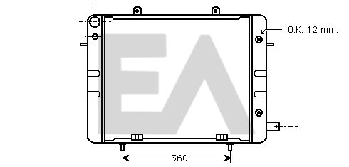 31R54026 EACLIMA Радиатор, охлаждение двигателя