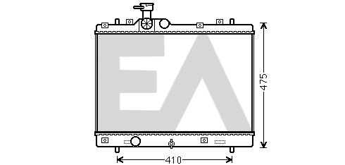 31R69063 EACLIMA Радиатор, охлаждение двигателя