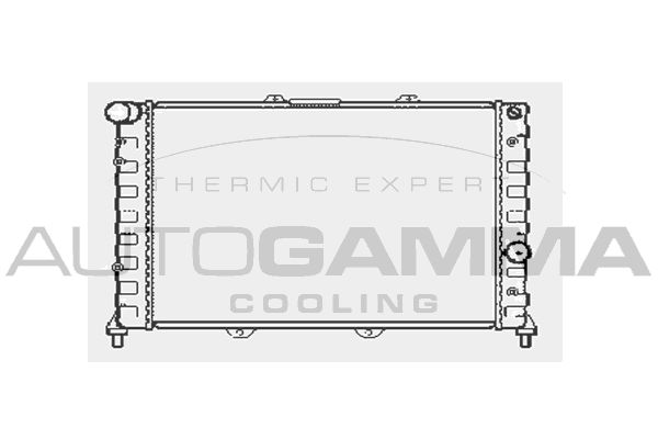 101145 AUTOGAMMA Радиатор, охлаждение двигателя