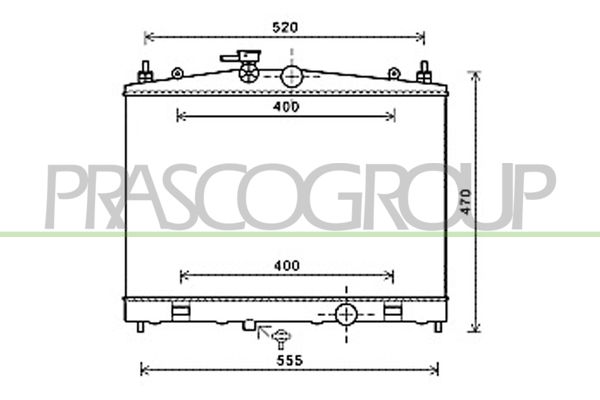 DS300R001 PRASCO Радиатор, охлаждение двигателя